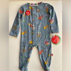 Magnetic Me footie 3-6 months NWT “it takes a pillage” Viking onesie modal